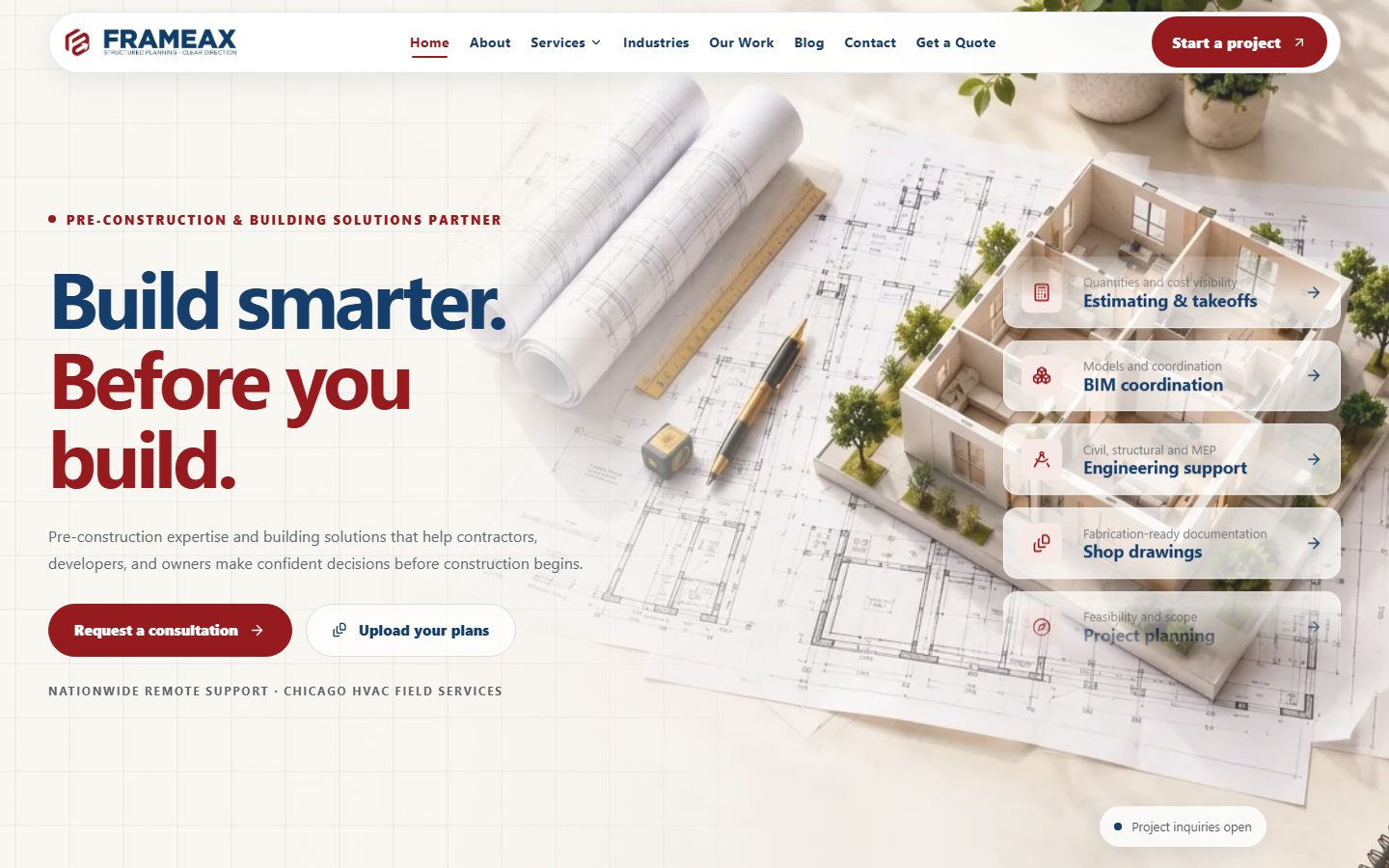 Frameax.com · built by RedixCode